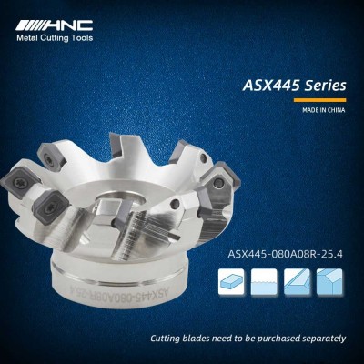 ASX445-080A08R-25.4 Flat milling cutter disc